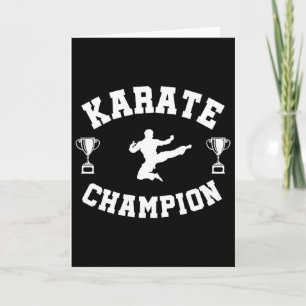 Tarjeta Campeón de Karate