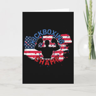Tarjeta Campeón de Kickboxing Usa