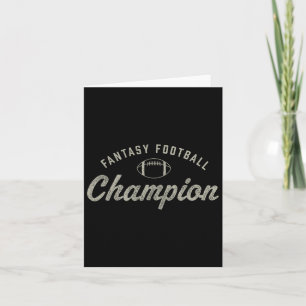 Tarjeta Campeón Divertido de Fútbol Fantástico Día de la T