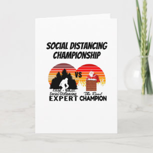 Tarjeta Campeonato de Distanciamiento Social - Yeti