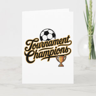 Tarjeta Campeones de Torneo de Fútbol