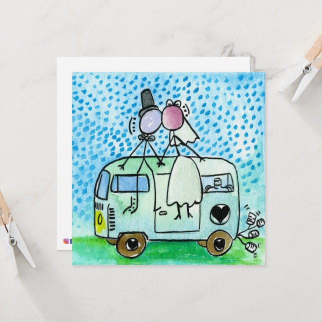 Tarjeta Camper Bodas (Anverso/Reverso In Situ)