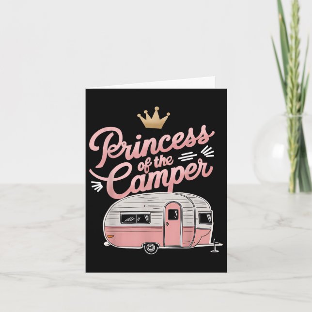 Tarjeta Camper Camping Van Trailer Rv A Mujeres (Anverso)