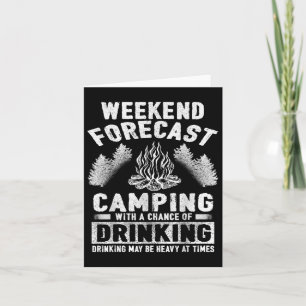 Tarjeta Camper Fun Weekend Forecast Camping Con Posibilida
