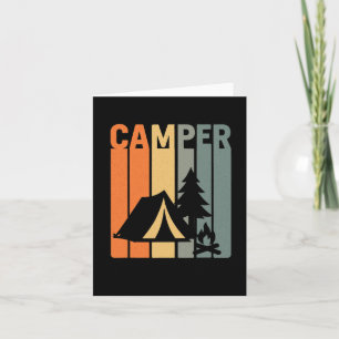 Tarjeta Camper Retro Gracioso Camping Cañón de Fuego Pine