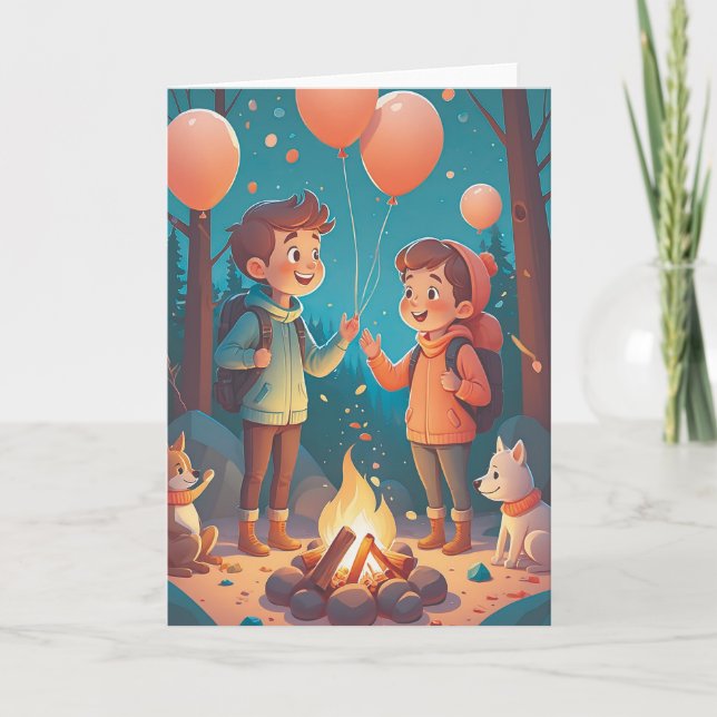 Tarjeta Campfire Daydreams (Anverso)