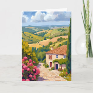 Tarjeta Campiña Italiana   Viñedo Aquarela Viajes