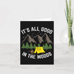 Tarjeta Camping All Good In Woods Senking Camper Men Wo
