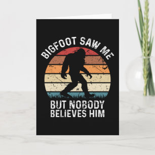 Tarjeta Camping Bigfoot Senderismo Yeti Gracioso Regalo al