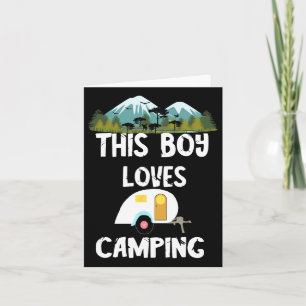 Tarjeta Camping Boy Camp Camper Camping Adventures Camping