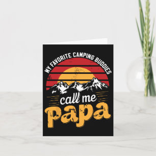 Tarjeta Camping Buddies Llamó Papá Humor Papá Abuelo Padre