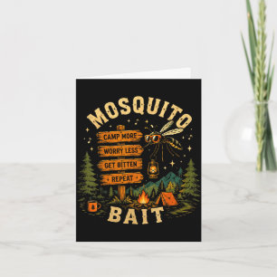 Tarjeta Camping cebo para mosquitos hoguera para escuadrón