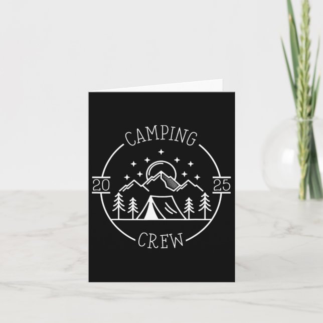 Tarjeta Camping Cousin Crew 2025 (Anverso)
