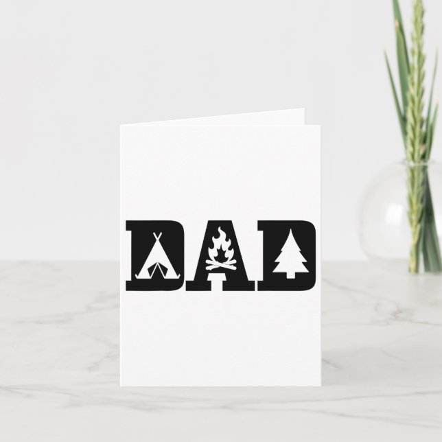 Tarjeta Camping Dad (Anverso)
