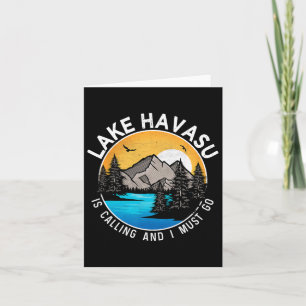 Tarjeta Camping de barcos pesqueros - Lakeview Lake Havasu
