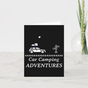 Tarjeta Camping de coches Adventures Campamento de viajes 