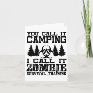 Tarjeta Camping de entrenamiento para la supervivencia de 