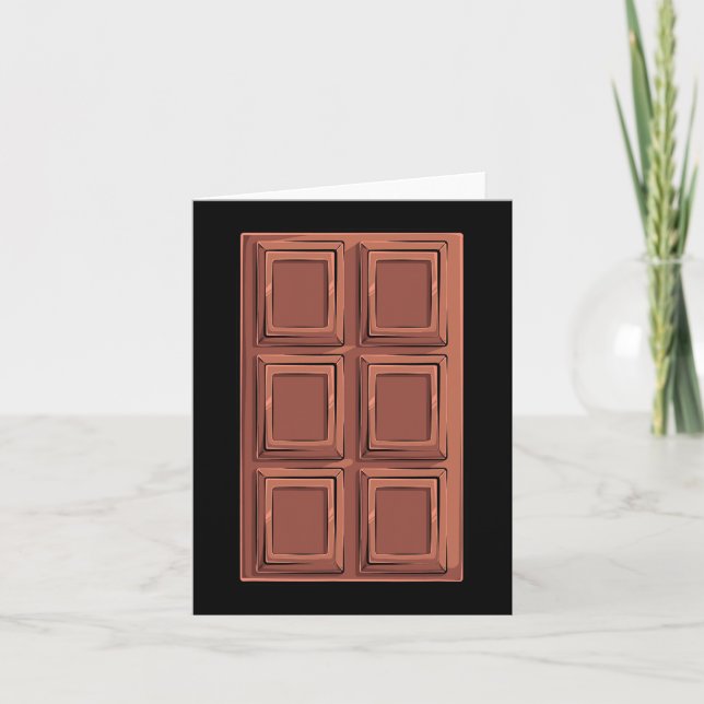 Tarjeta Camping de grupo de disfraces de Chocolate Bar S'm (Anverso)