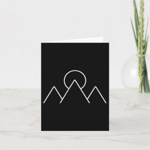 Tarjeta Camping de montaña Minimalsimus Gif geométrico