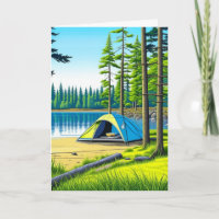 Camping en carpa temática en el cumpleaños de Wood
