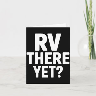 Tarjeta Camping en rv casa rodante rv allí todavía viaje p