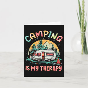 Tarjeta Camping Es Mi Familia Terapia Campfire Campcamp De