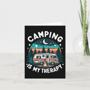 Tarjeta Camping Es Mi Terapia Verano De Vacaciones De La F
