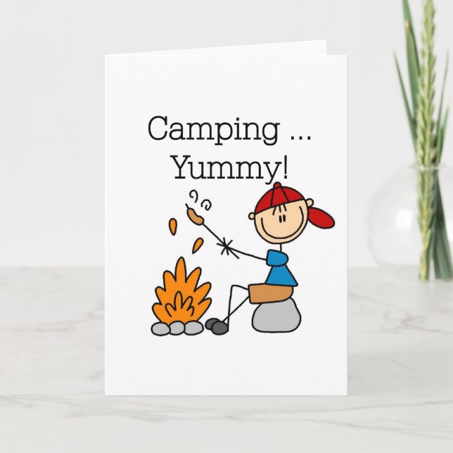 Tarjeta Camping es Yummy (Anverso)