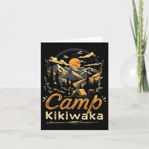 Tarjeta Camping Kikiwaka Camper Hike Tent Forest Mountain