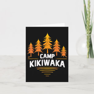 Tarjeta Camping Kikiwaka Summer Camp Forest Senderismo al 