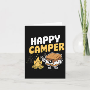 Tarjeta Camping Marshmallow Camper Smores Kawaii S. Mores