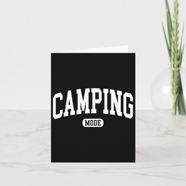 Tarjeta Camping Mode Campfire Campamento Vida Vacaciones V (Anverso)