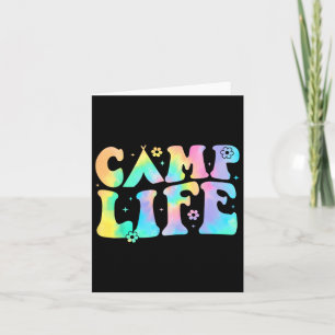 Tarjeta Camping Shirt Camp Life Groovy Camper Camp Camping