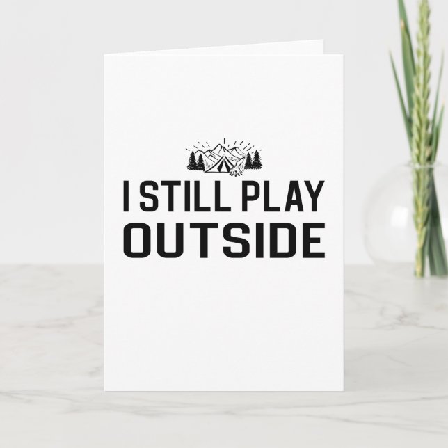 Tarjeta Camping - Todavía Juego Fuera (Anverso)