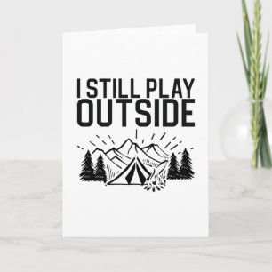 Tarjeta Camping - Todavía Juego Fuera