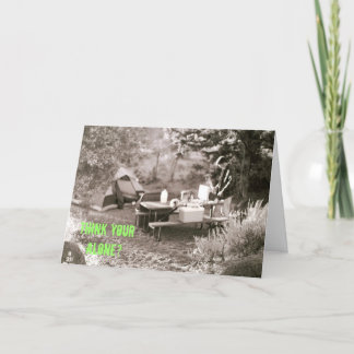 Tarjeta Campista contento