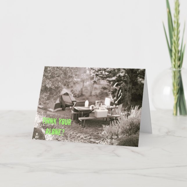 Tarjeta Campista contento (Anverso)