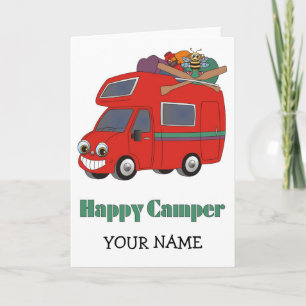 Tarjeta Campista Feliz
