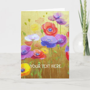 Tarjeta Campo card1 de la amapola su mensaje