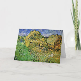 Tarjeta Campo con montones de trigo por Vincent van Gogh