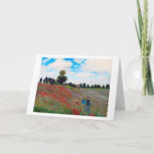 Tarjeta Campo de amapola, Monet