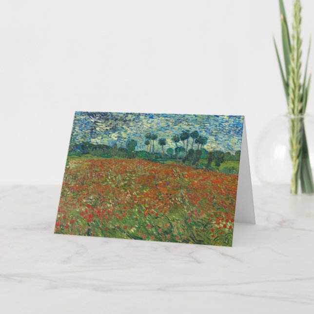 Tarjeta Campo de disquete | Vincent van Gogh (Anverso)