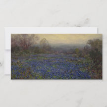 Campo de Flores de Red Azul (Paisaje Rural)