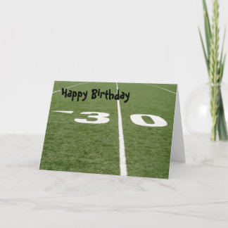 Tarjeta Campo de fútbol Treinta