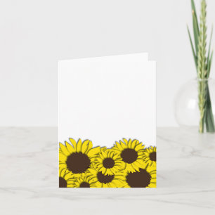 Tarjeta Campo de girasol Notecard