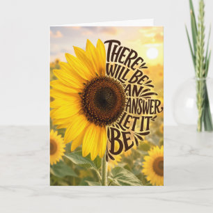 Tarjeta Campo de Girasoles Pensando en Ti
