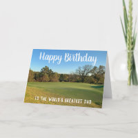 Campo de golf Feliz cumpleaños foto personalizada