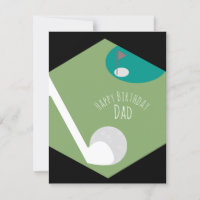 Campo de Golf Feliz Cumpleaños Papá Abuelo 