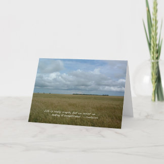 Tarjeta Campo de trigo de Kansas