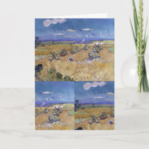 Tarjeta Campo de Trigo de Van Gogh - Arte de Cosecha Dorad